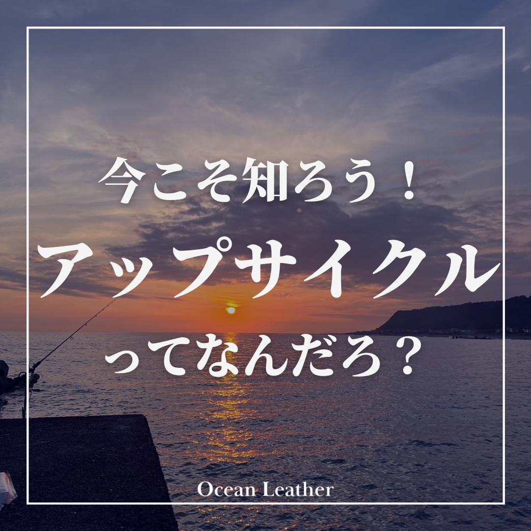 アップサイクルってなんだろう？｜Ocean Leather
