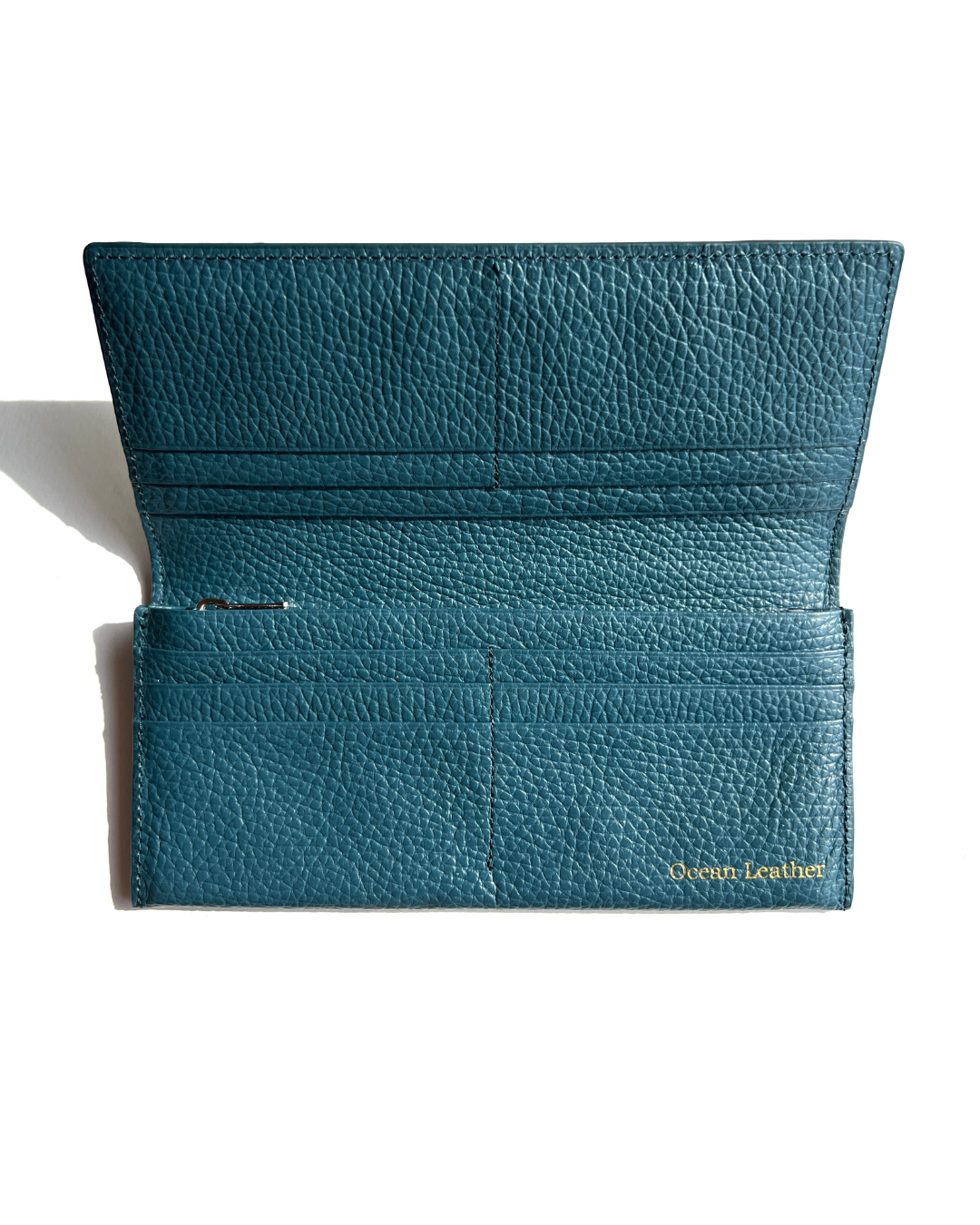 小物 Ocean Leather リアルカラー折り長財布【ブリ】Ocean Leather（オーシャンレザー）