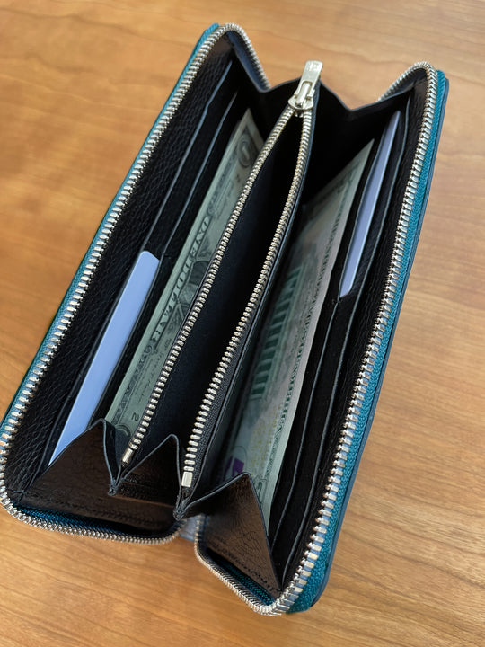 ラウンドファスナー長財布【ブリ】｜リアルカラー – Ocean Leather