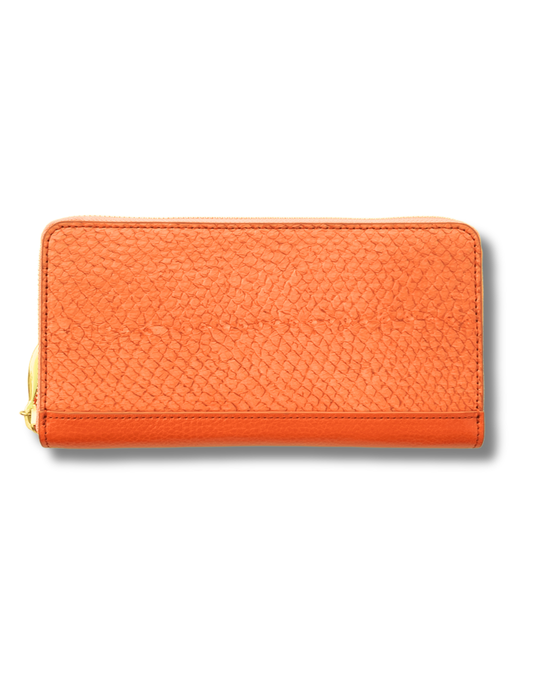 Round Zip Long Wallet [Salmon]