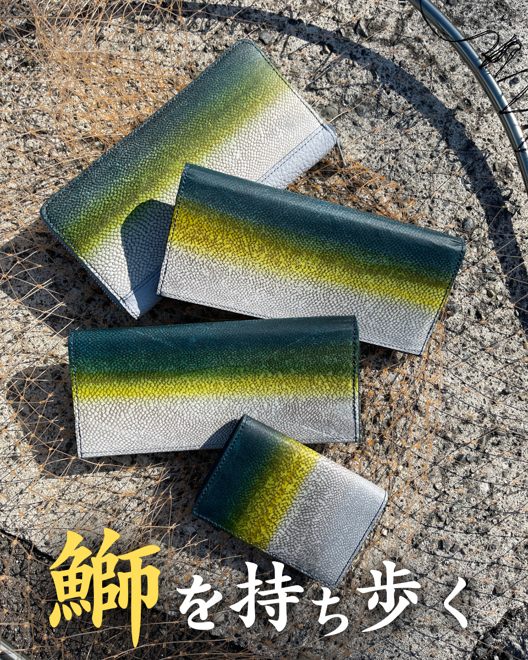 ラウンドファスナー長財布【ブリ】｜リアルカラー – Ocean Leather